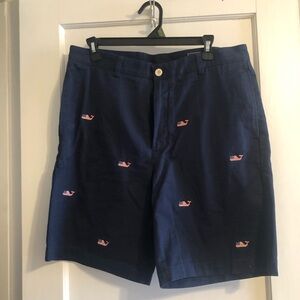 Vineyard Vines Blue Shorts American Flag Detail